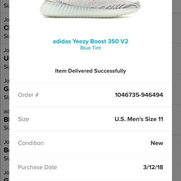 Yeezy 350 Boost Blue Tint - Picture 4 of 5